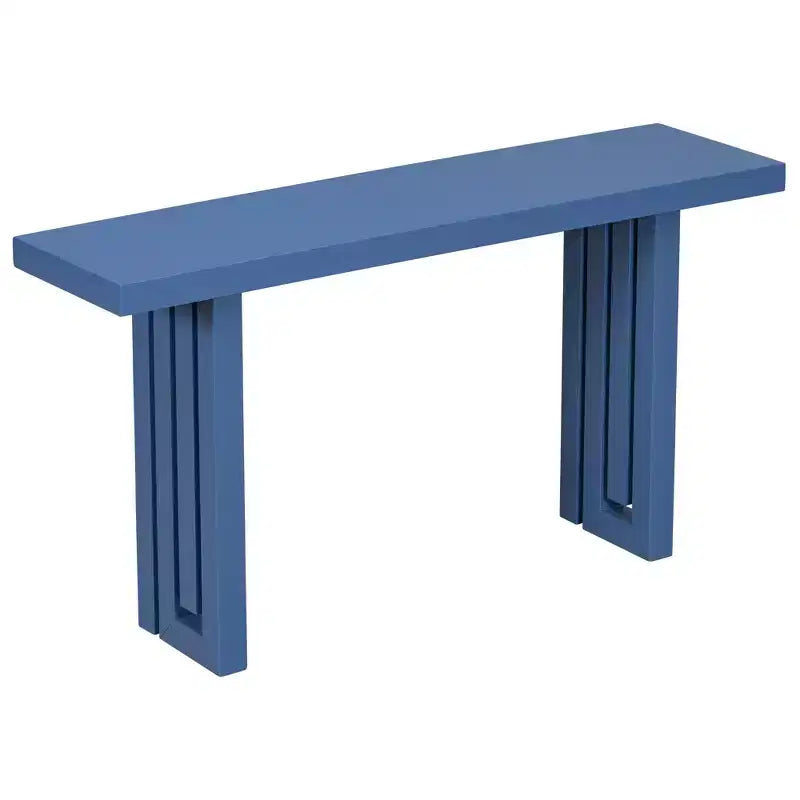 Tavolo Consolle – Nero / Grigio / Naturale / Blu Scuro, Stile Minimalista