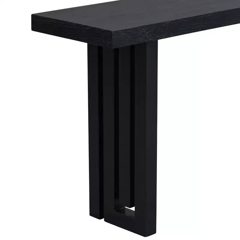 Tavolo Consolle – Nero / Grigio / Naturale / Blu Scuro, Stile Minimalista