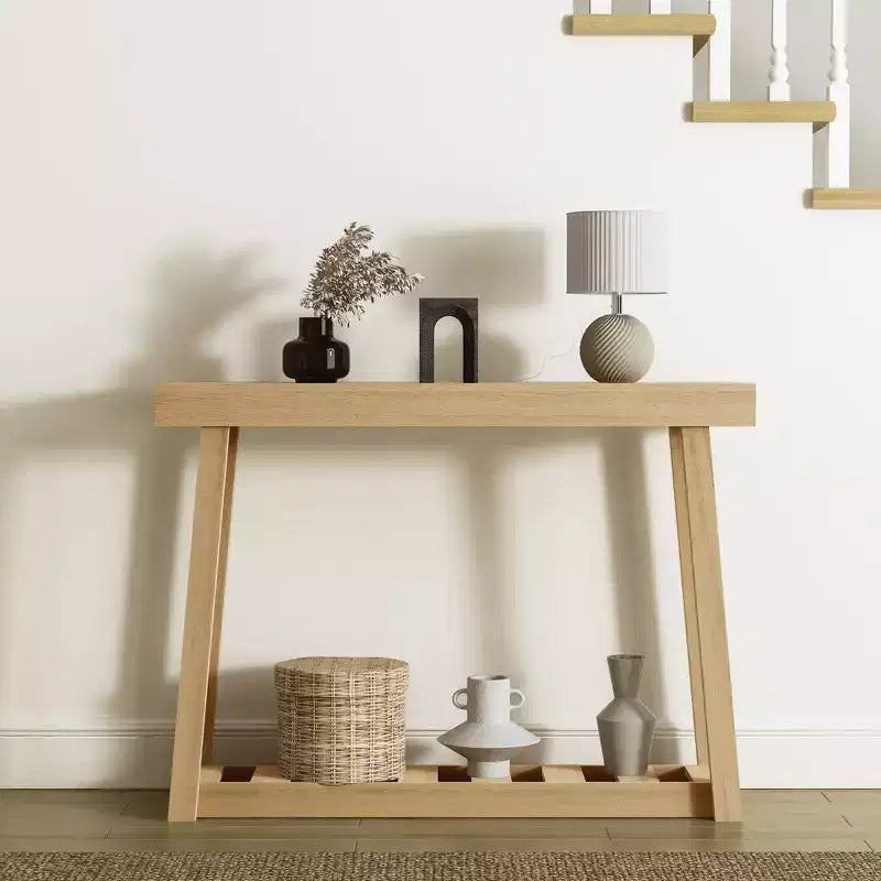 Consolle Amber Walnut & Oslo Oak con ripiano inferiore, 1 pezzo