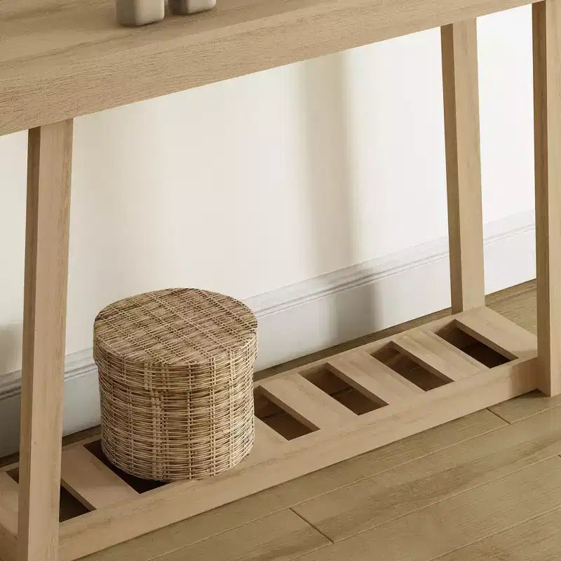 Consolle Amber Walnut & Oslo Oak con ripiano inferiore, 1 pezzo