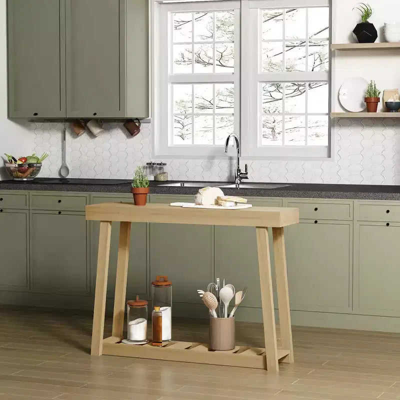 Consolle Amber Walnut & Oslo Oak con ripiano inferiore, 1 pezzo