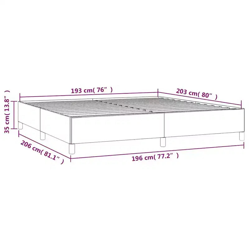 Struttura letto king-size con piattaforma in similpelle bianca, 2 persone