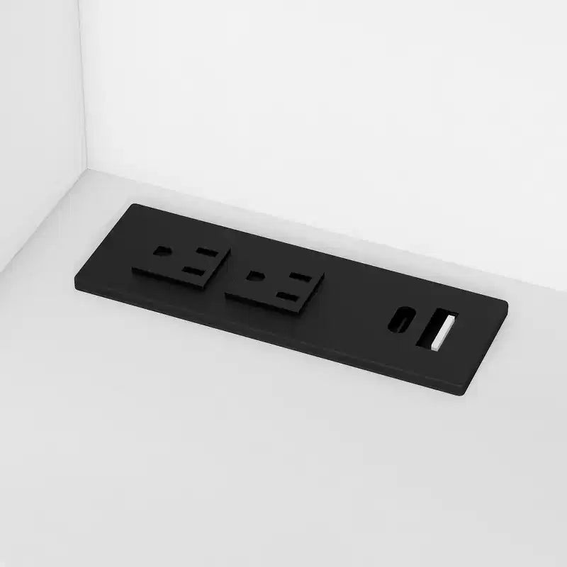 Divano-letto imbottito grigio e in legno naturale con letto estraibile, per 2 persone