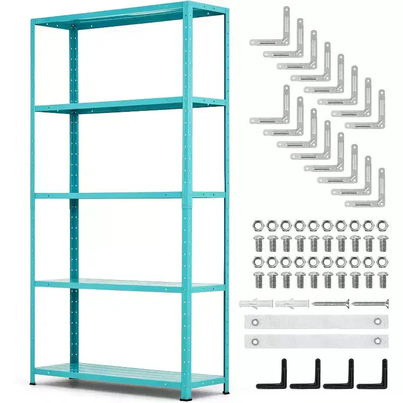 COZONY 5 Shelf Storage Unit, Heavy Duty Metal Adjustable Shelving for Garage Pantry Kitchen